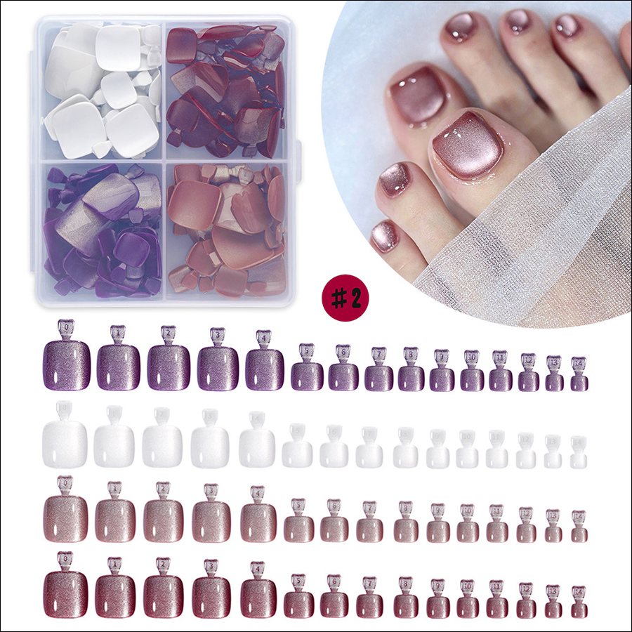 rntip-166 new explosive cat eye toe nail tips