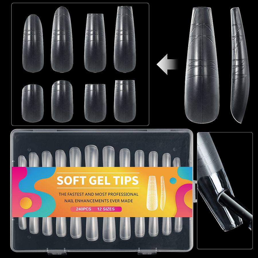 rntip-167 240 traceless auxiliary nail tips