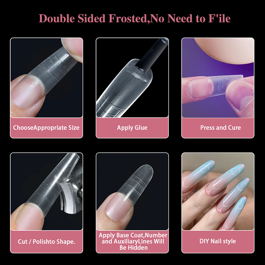 rntip-167 240 traceless auxiliary nail tips