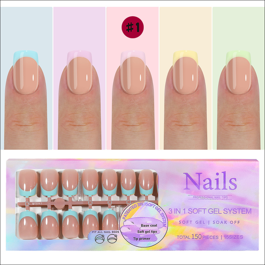 rntip-169 5-color french wearing tips