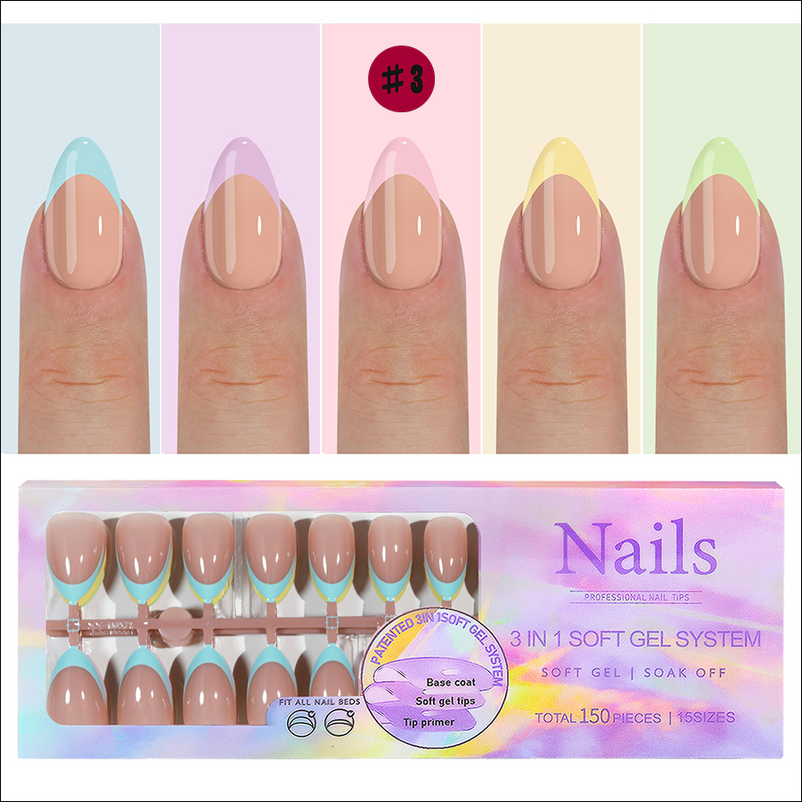 rntip-169 5-color french wearing tips