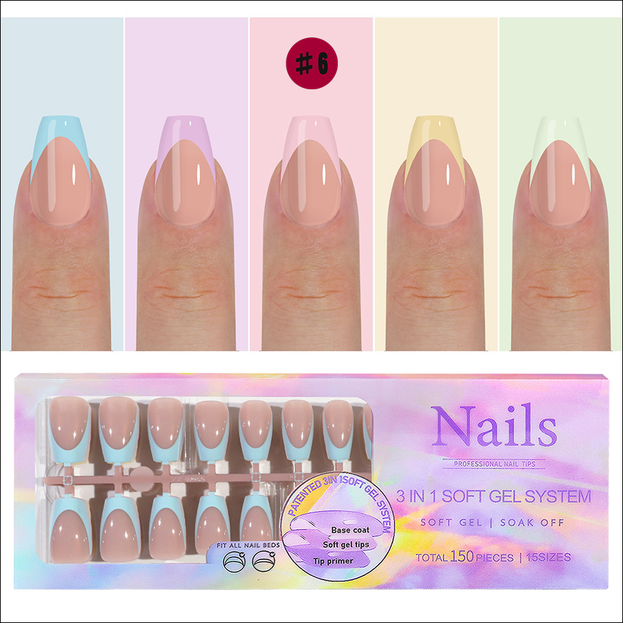 rntip-169 5-color french wearing tips