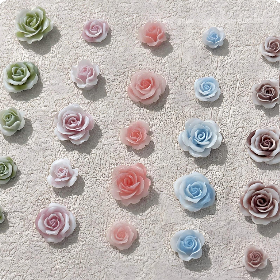 d283 top selling rose camellia nail accessories