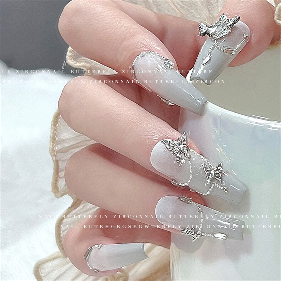 d281 star/shell/bow nail alloy jewelry