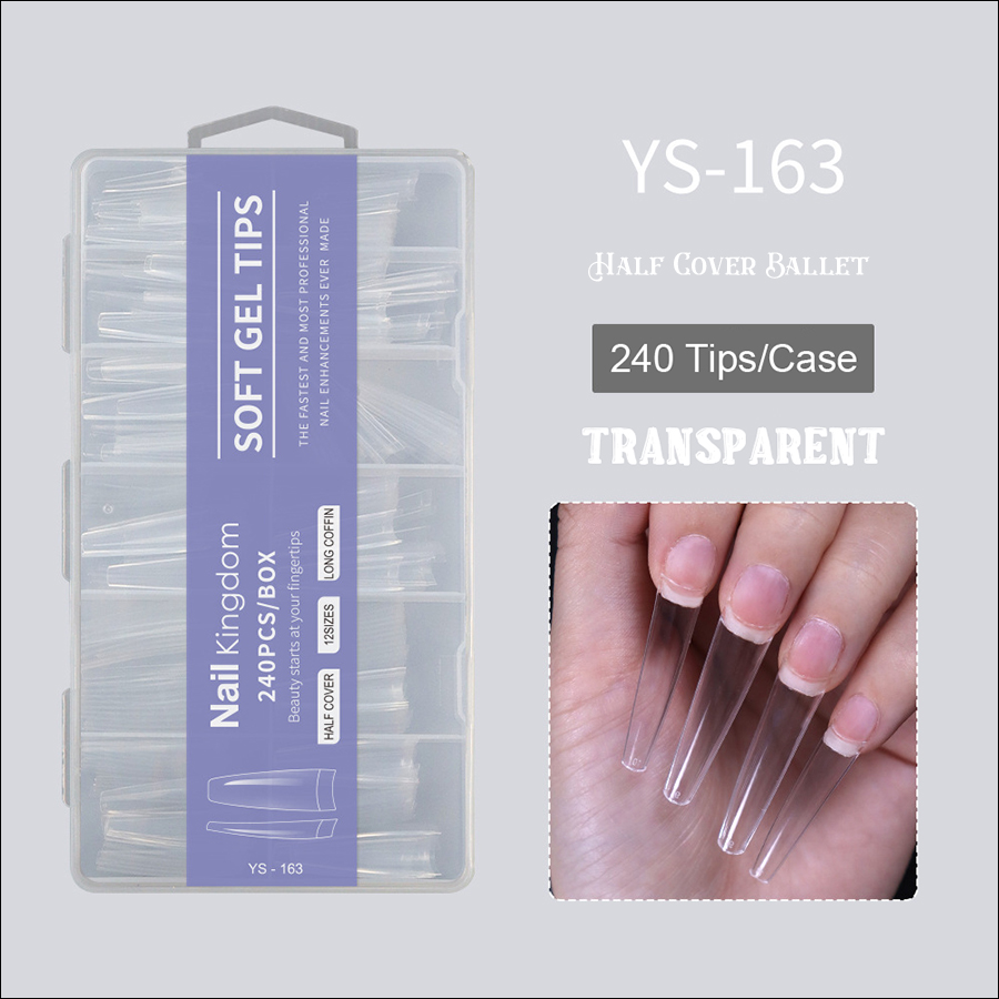 rntip-173 new extended french nail tips (240 piece box)