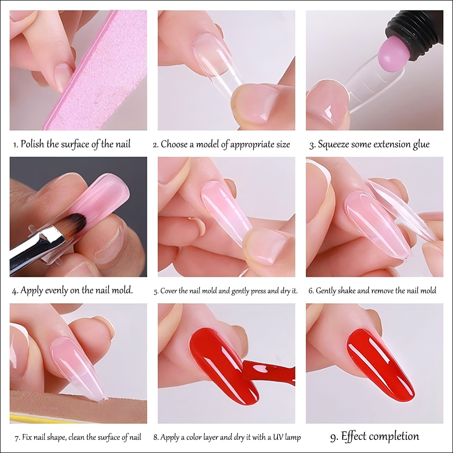 rntip-175 hot selling acrylic nail model (120 pieces packing)