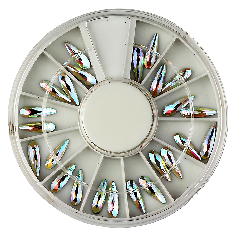 rnar-245 rainbow color drop rhinestones