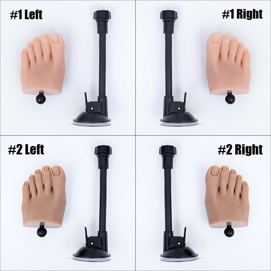 rnt-799 silicone nail practice foot model