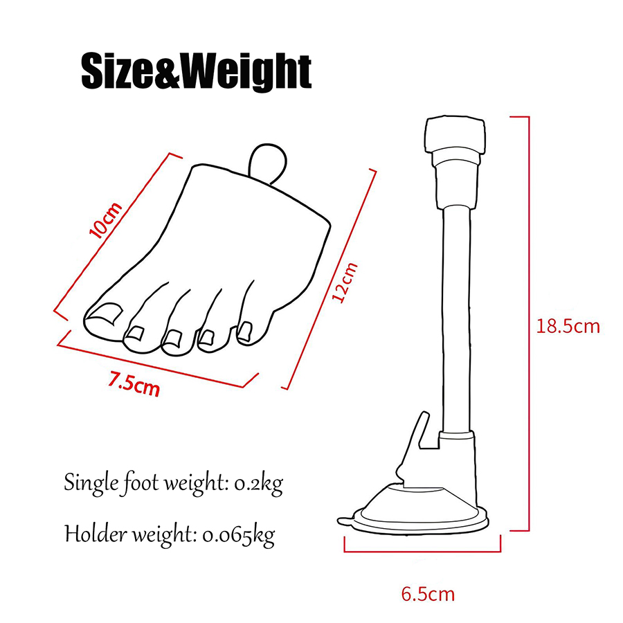 rnt-799 silicone nail practice foot model