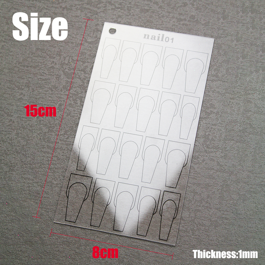 rnt-801 transparent nail painting practice board