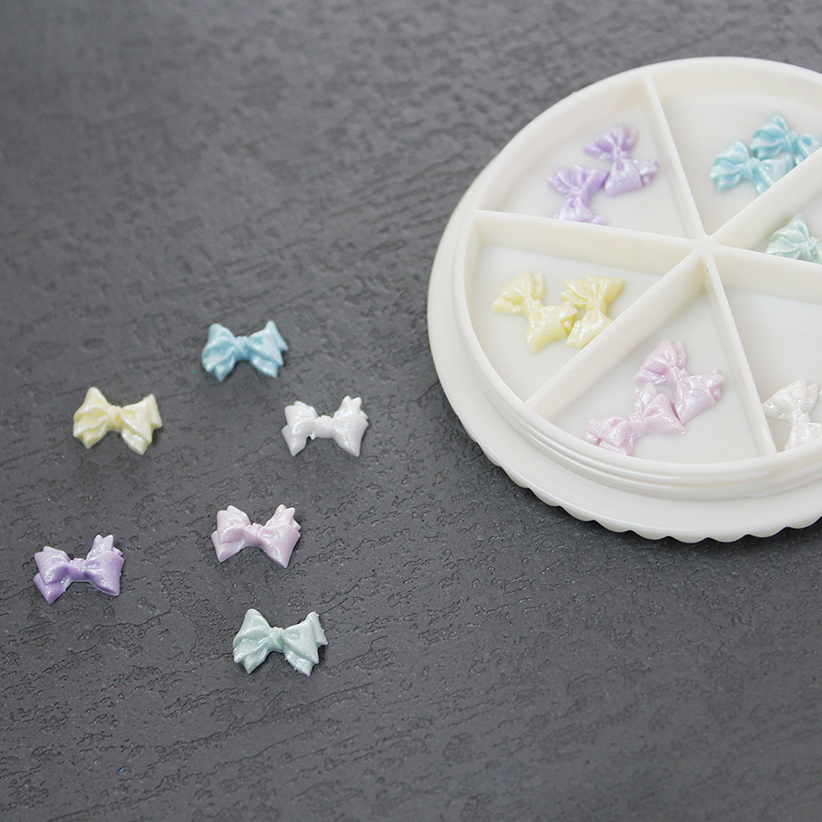 d286 nail 3d bow decoration