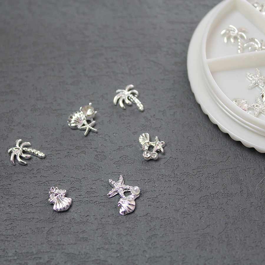 d293 bright silver nail alloy jewelry