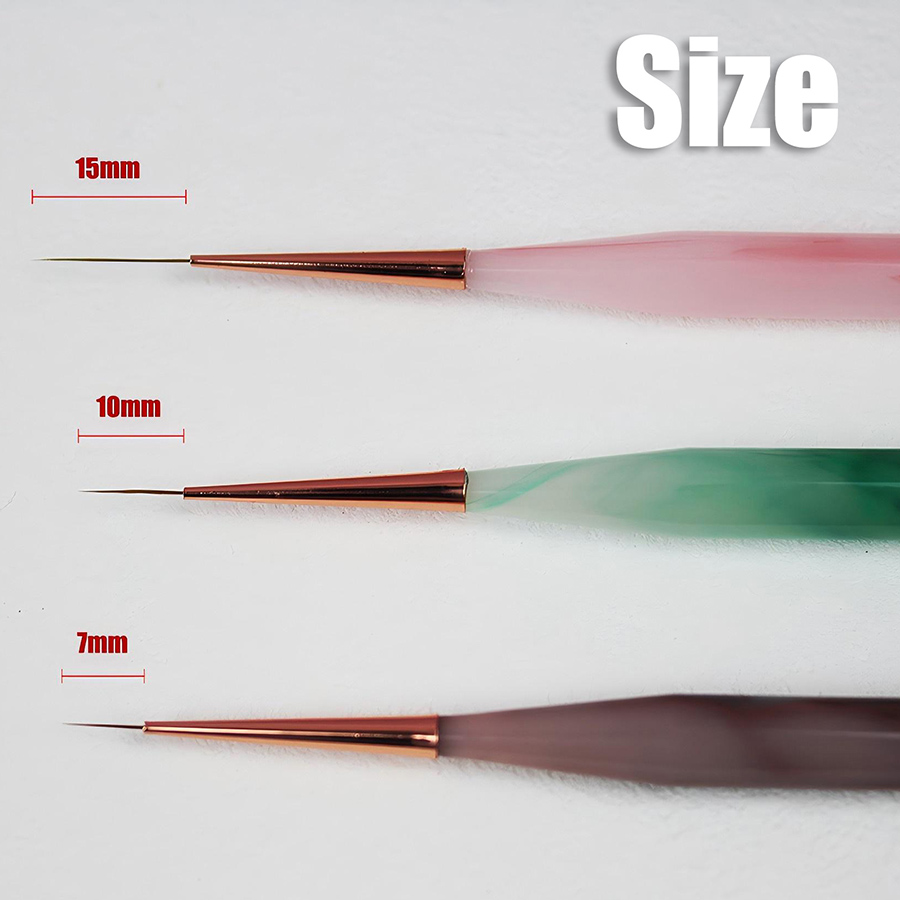 rab-59 agate pattern round rod nail line drawing brush