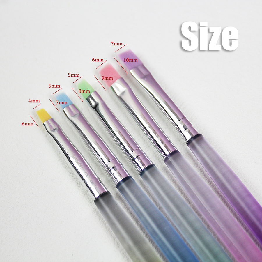 rab-61 matte transparent gradient round rod painting pen set