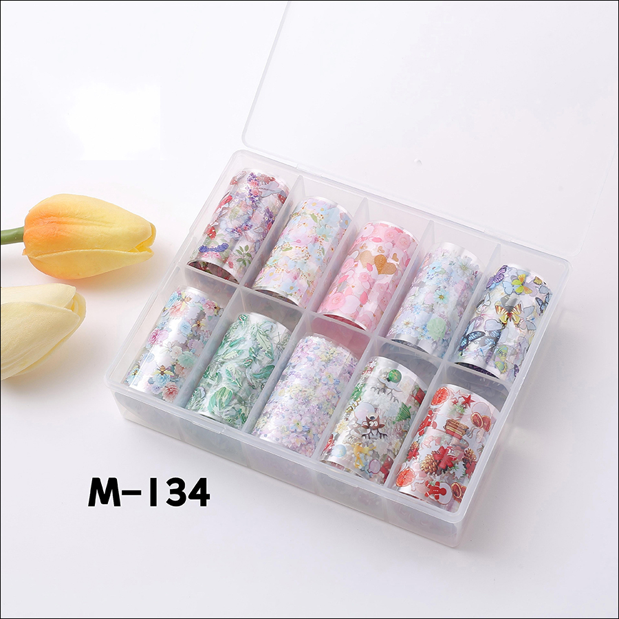 rnaa-134 case packing nail art transfer foil collection