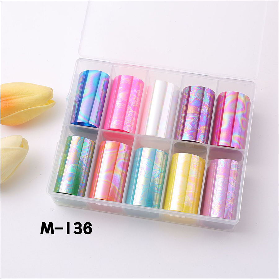 rnaa-134 case packing nail art transfer foil collection