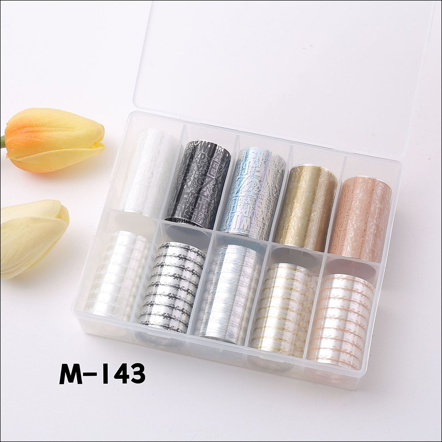 rnaa-134 case packing nail art transfer foil collection