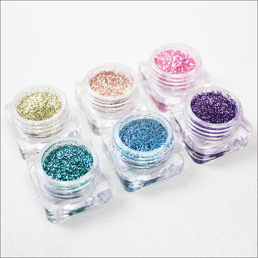 rnag-241 nail art biodegradable glitter powder(canned)