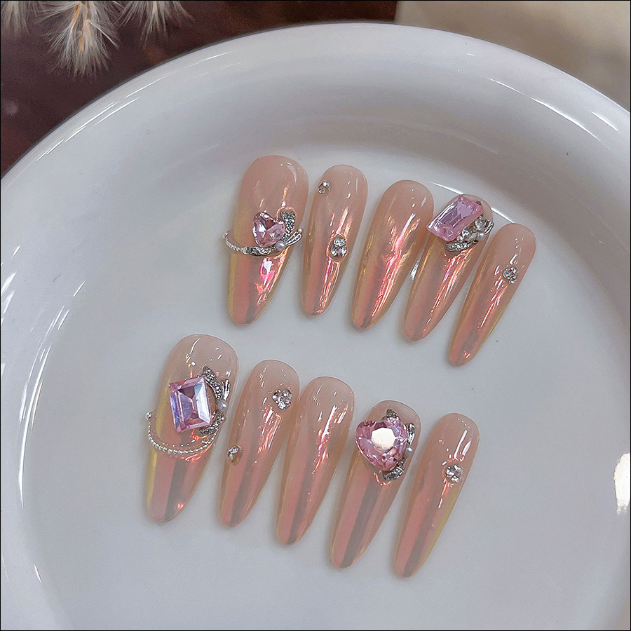 d296 mini pearl alloy bow nail accessories