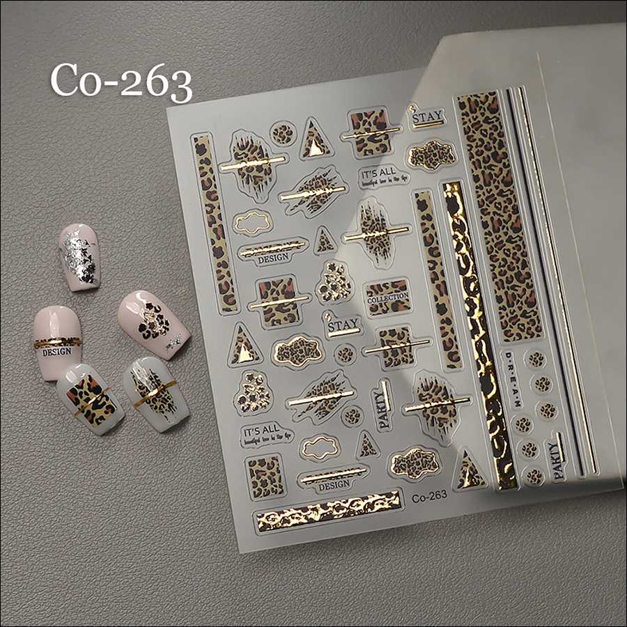 co-260-264 hot stamping nail sticker