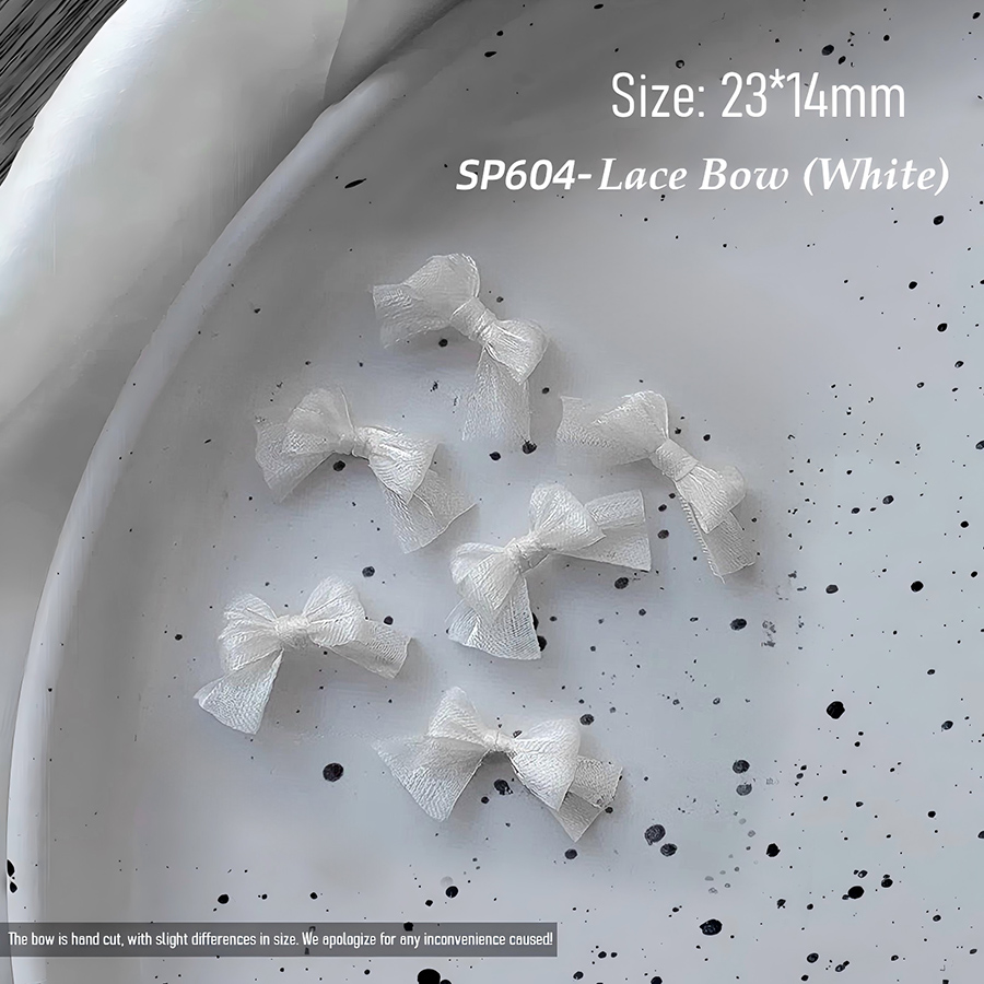d302 美甲蕾丝蝴蝶结饰品
