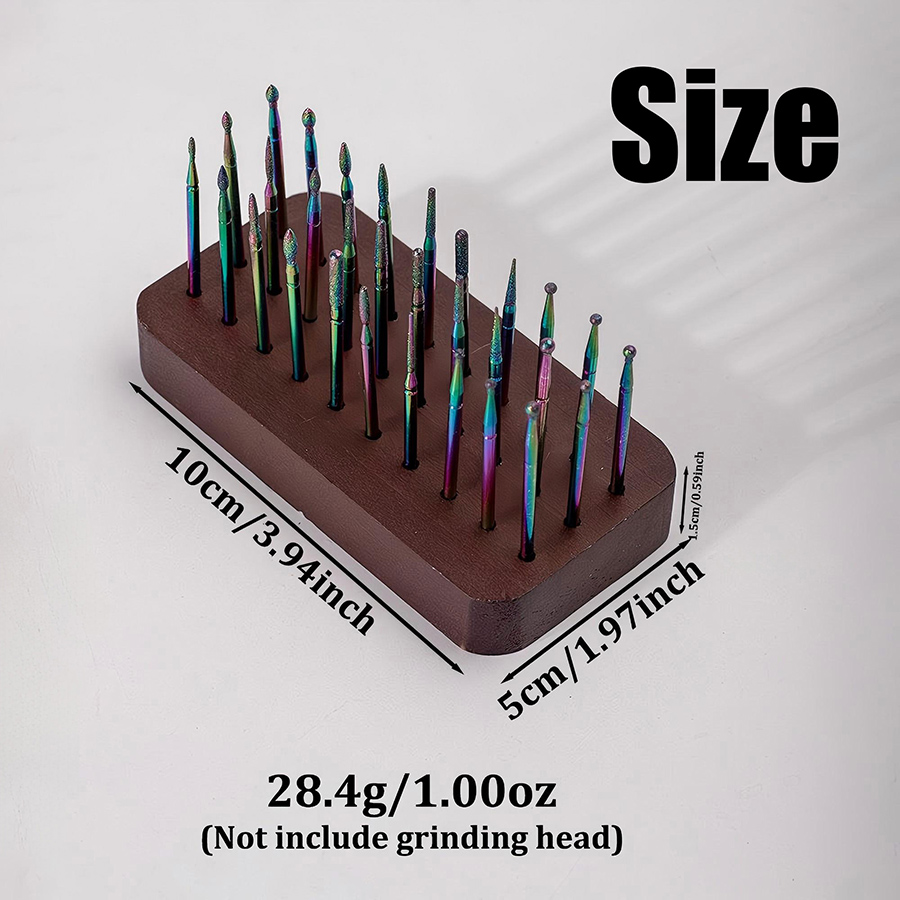 rnt-844 胡桃木打磨头收纳盒30孔