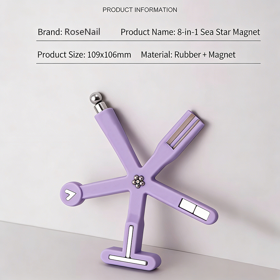rnt-845 八合一美甲海星猫眼磁铁