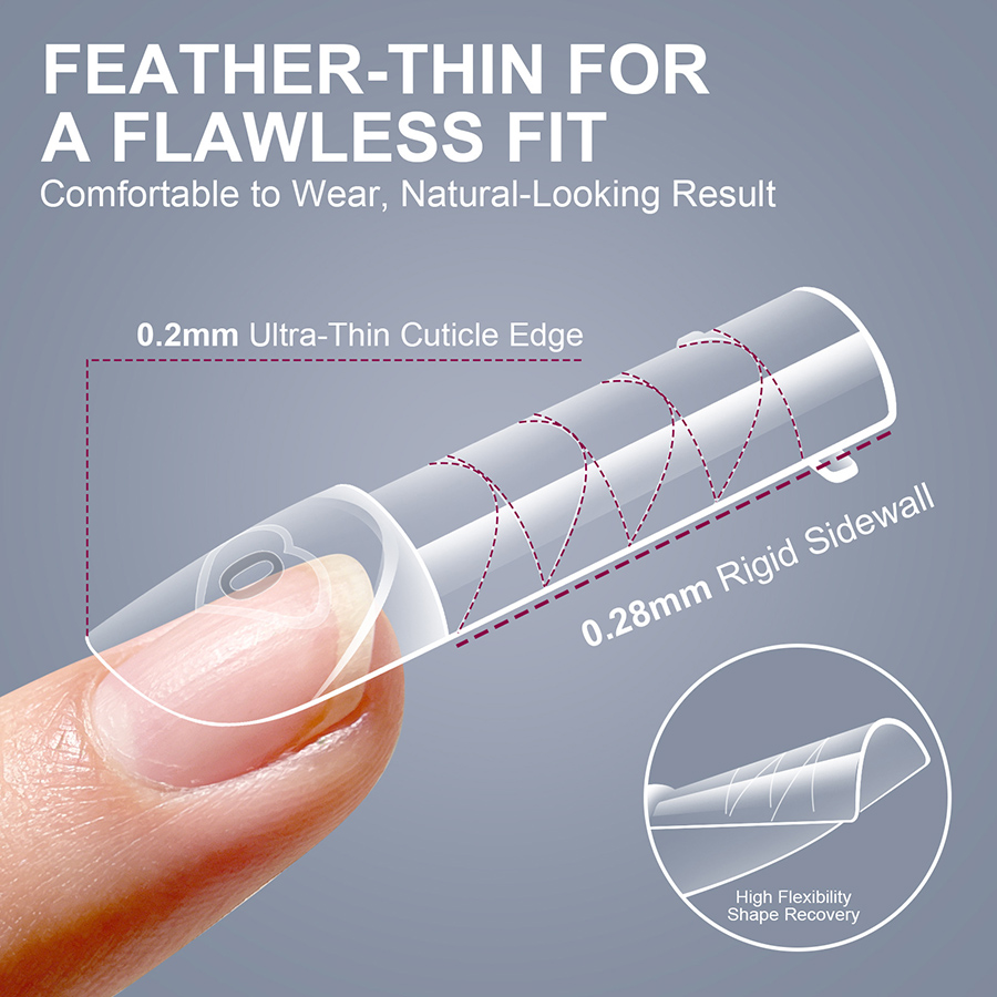 rntip-206 美甲空间法式甲模150片盒装带刻度