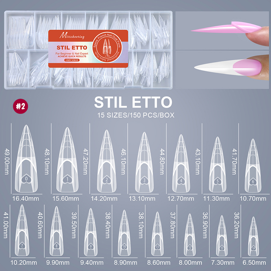 rntip-206 美甲空间法式甲模150片盒装带刻度