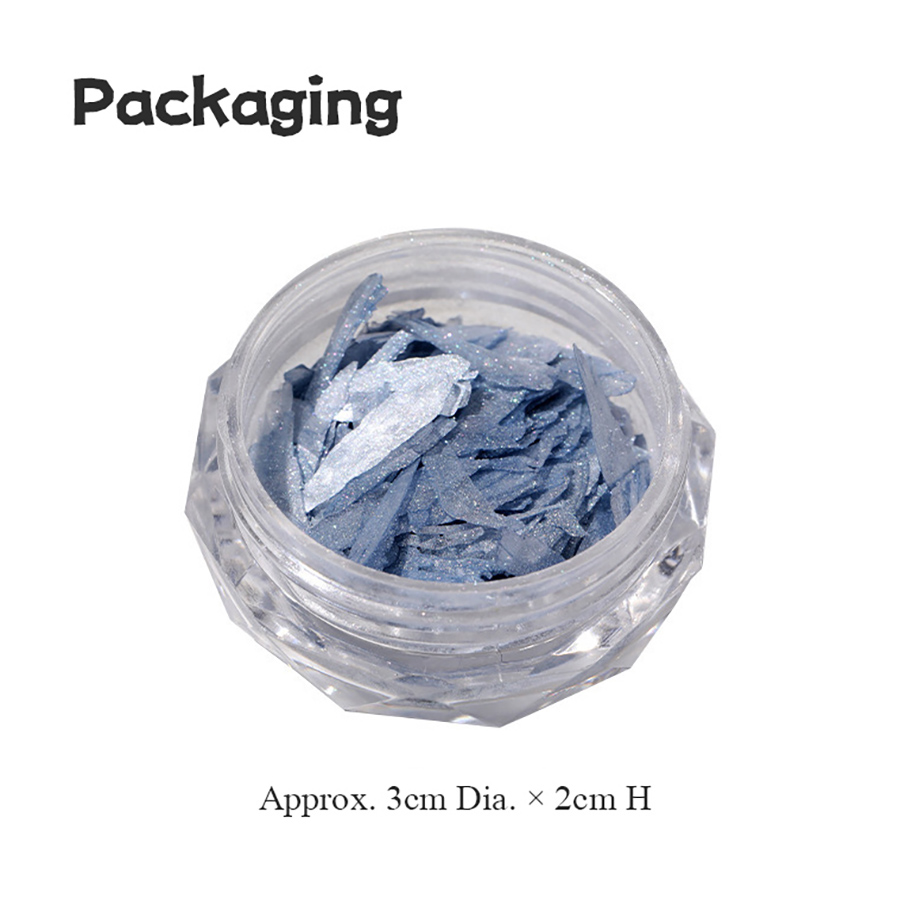 d304 星砂系幻彩薄贝壳美甲饰品