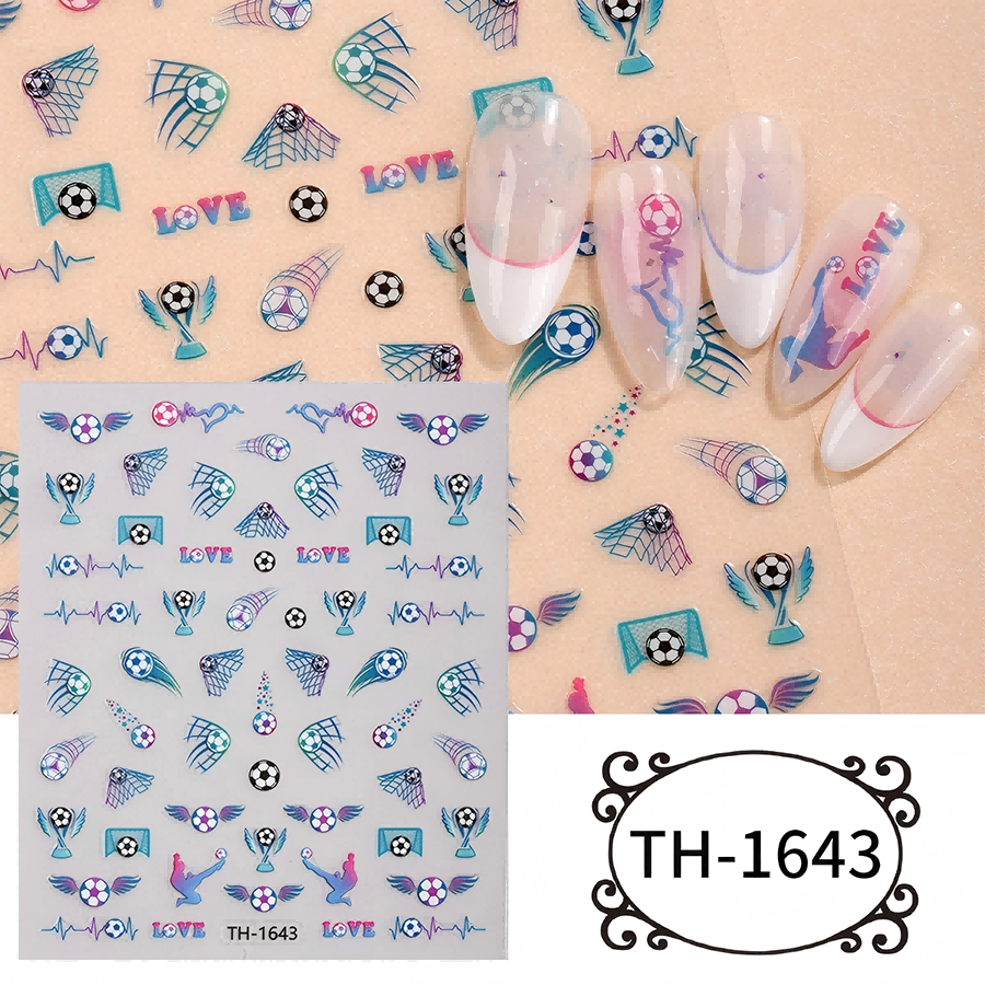 th-1642-1654 新款世界杯美甲贴纸