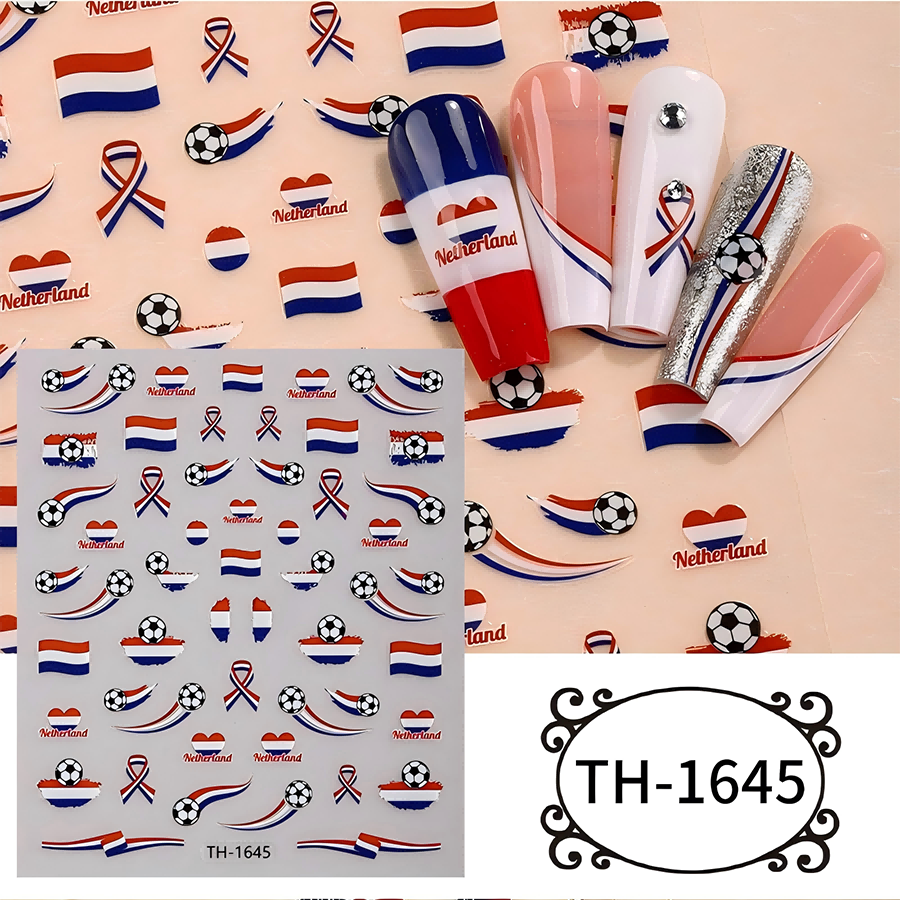 th-1642-1654 新款世界杯美甲贴纸