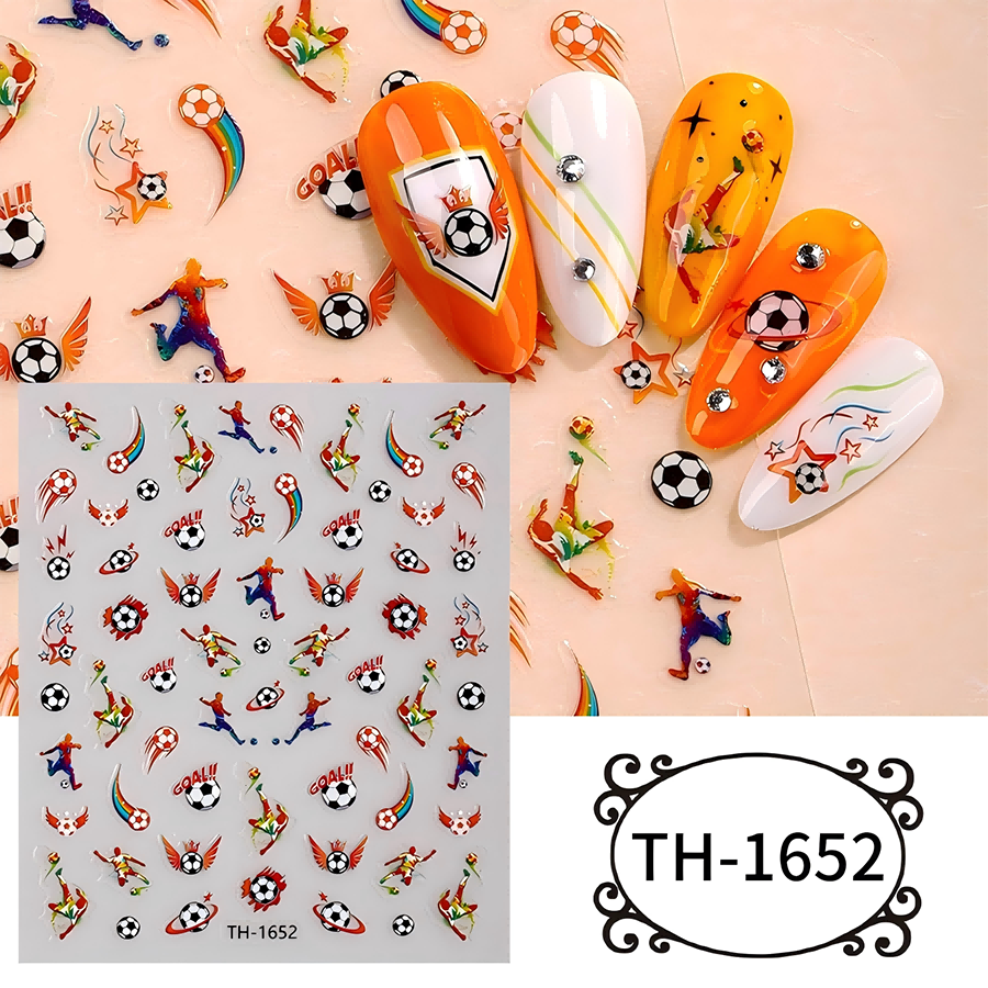 th-1642-1654 新款世界杯美甲贴纸