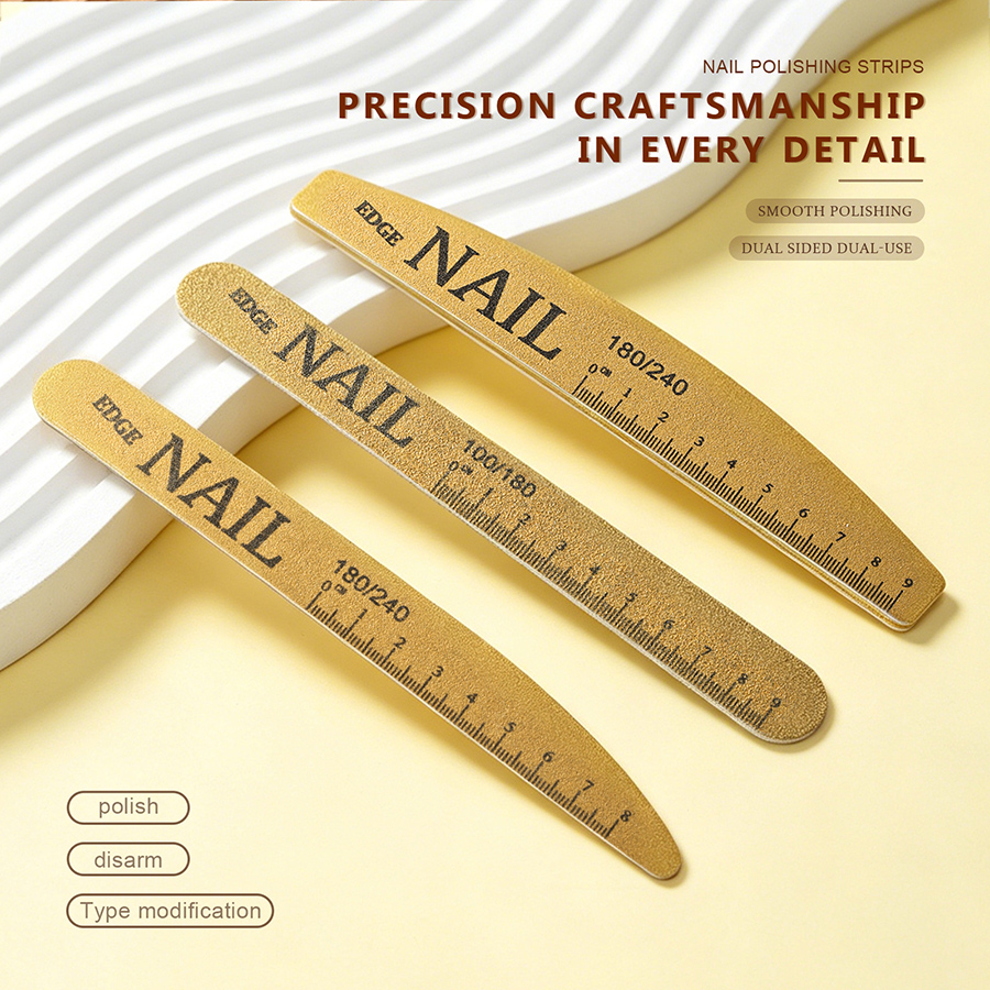 rnf-52 带刻度可水洗耐磨美甲搓条(半月形)