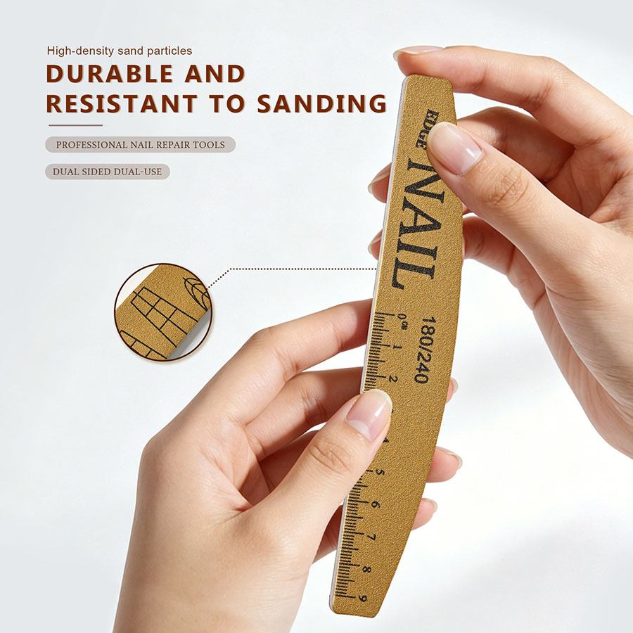 rnf-52 带刻度可水洗耐磨美甲搓条(半月形)