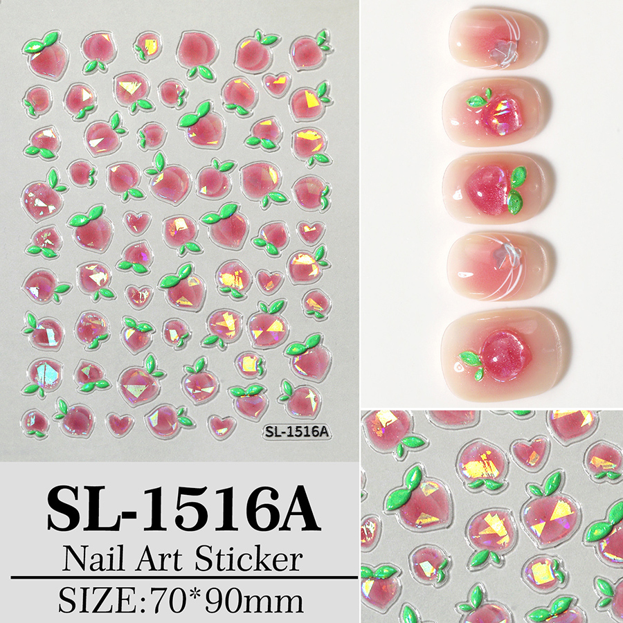 sl-15xx 夏日清新水果美甲贴纸