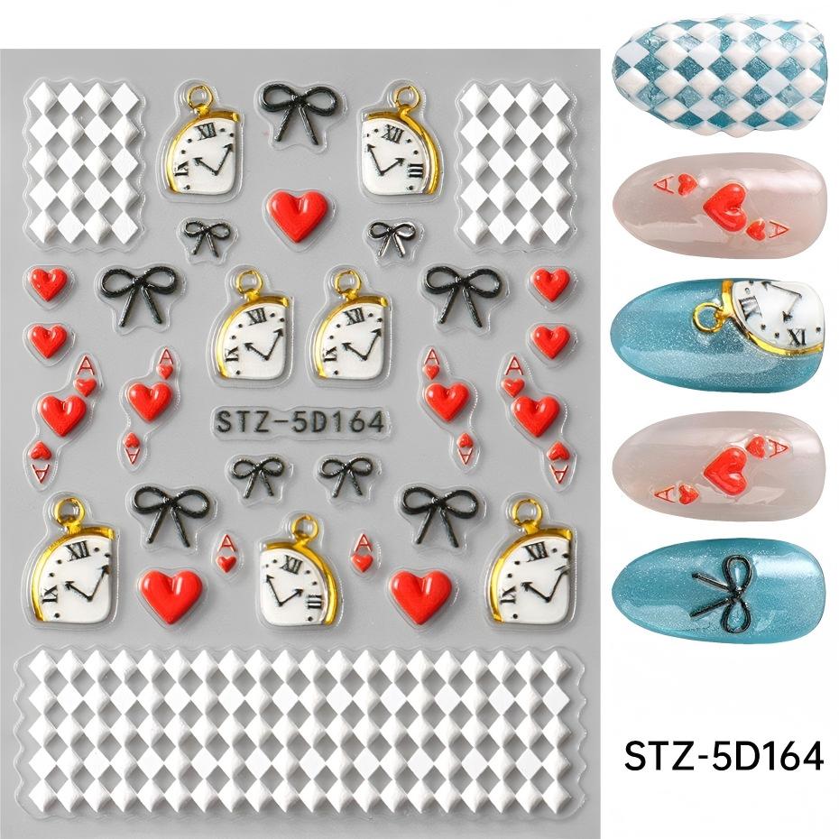 stz-5d 跨境新款美甲贴纸