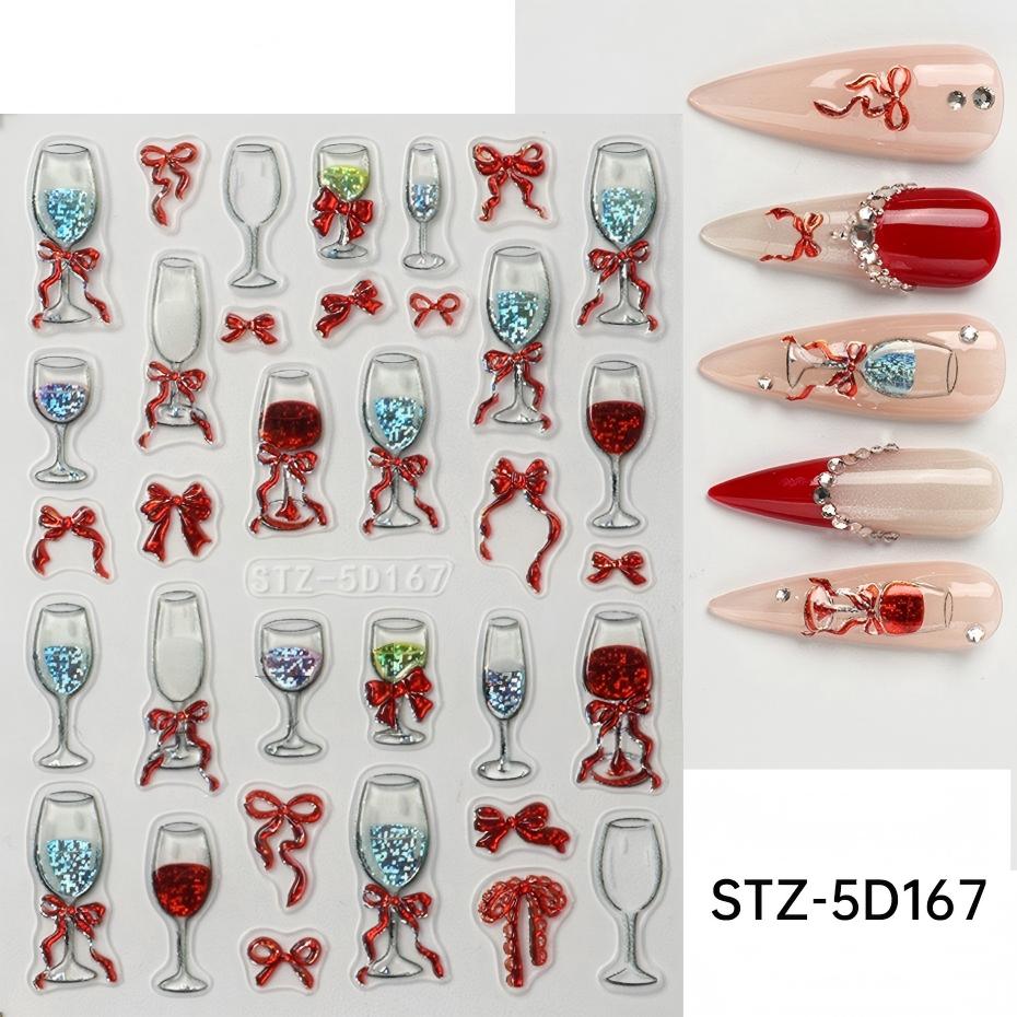stz-5d 跨境新款美甲贴纸