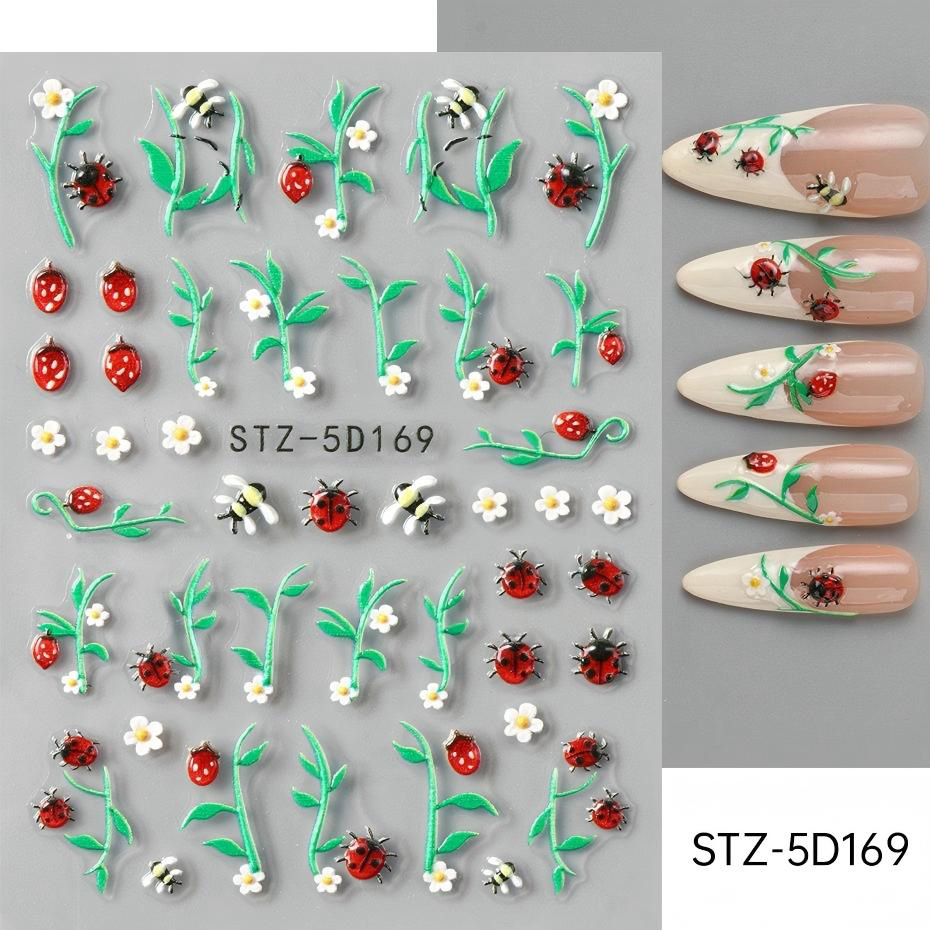 stz-5d 跨境新款美甲贴纸