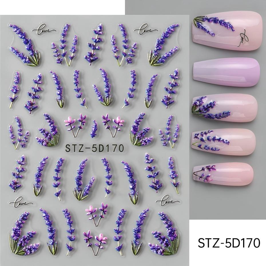 stz-5d 跨境新款美甲贴纸