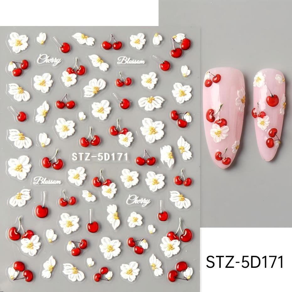 stz-5d 跨境新款美甲贴纸