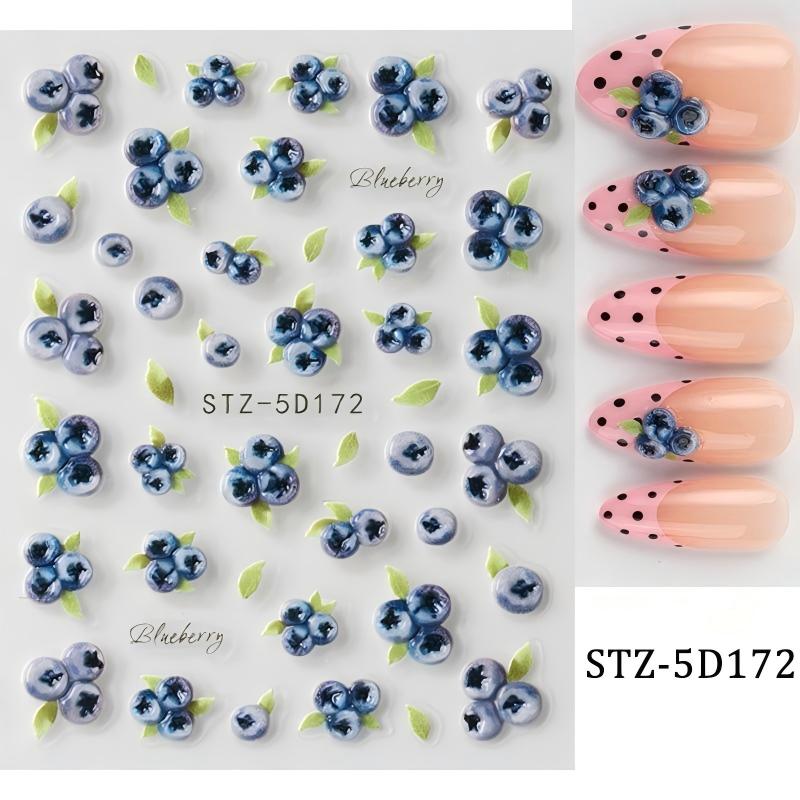 stz-5d 跨境新款美甲贴纸