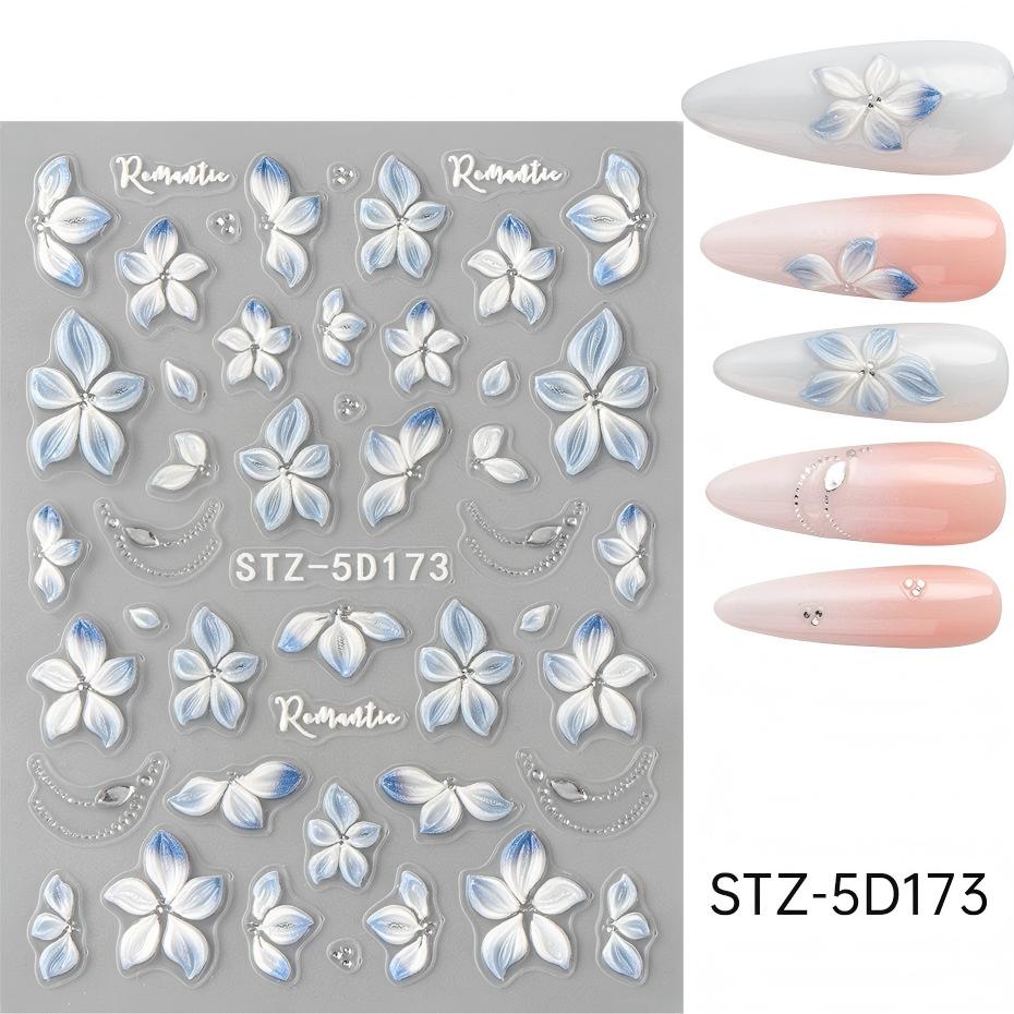 stz-5d 跨境新款美甲贴纸
