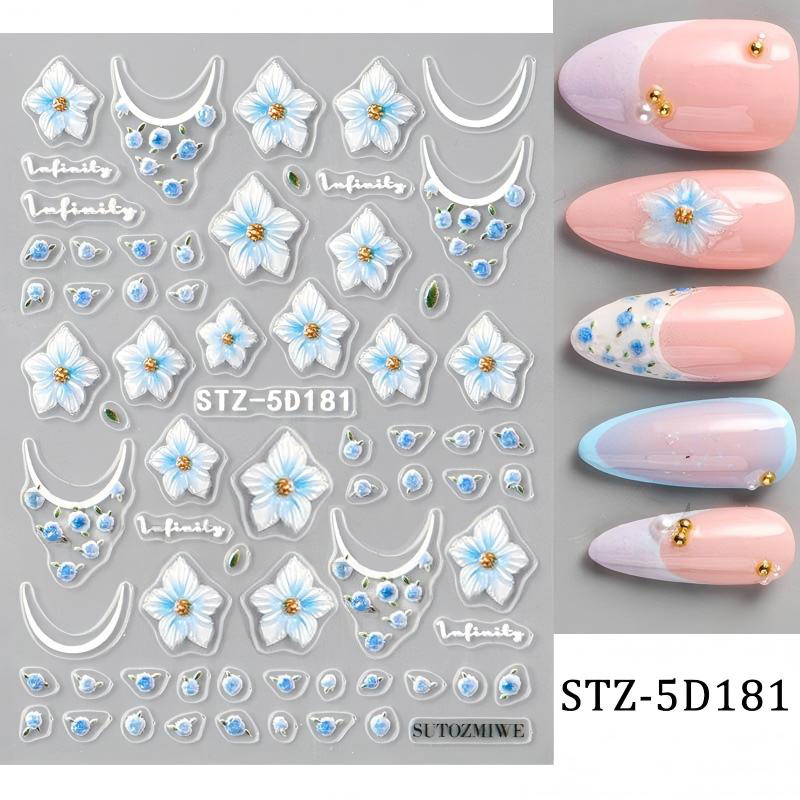 stz-5d 跨境新款美甲贴纸