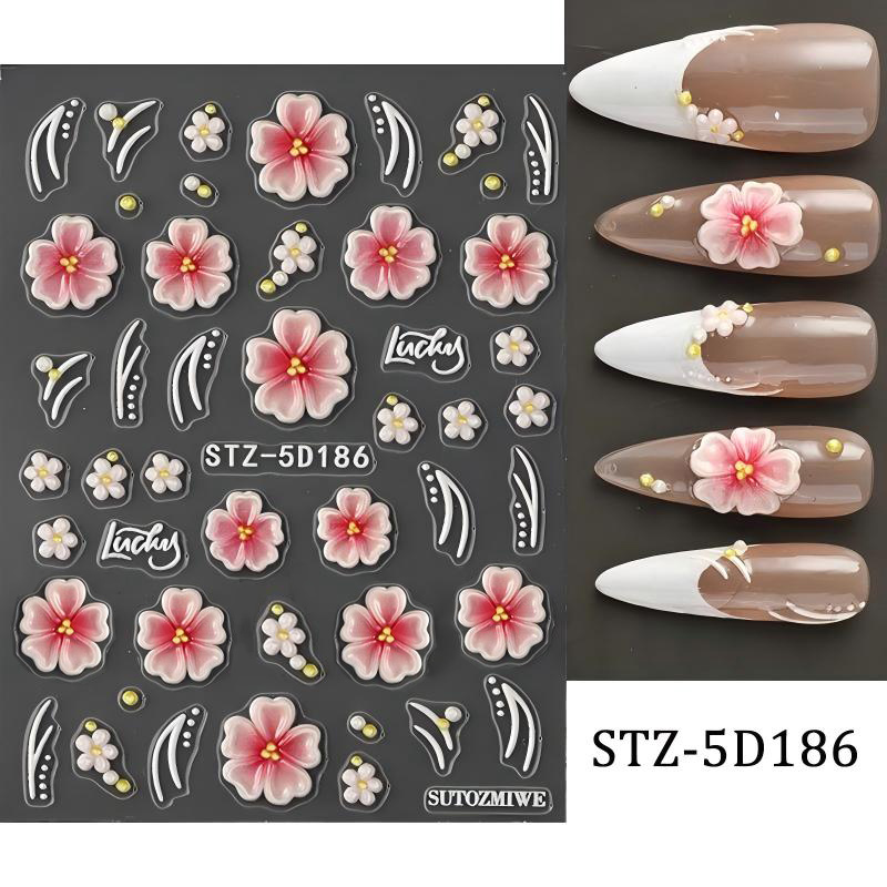 stz-5d 跨境新款美甲贴纸