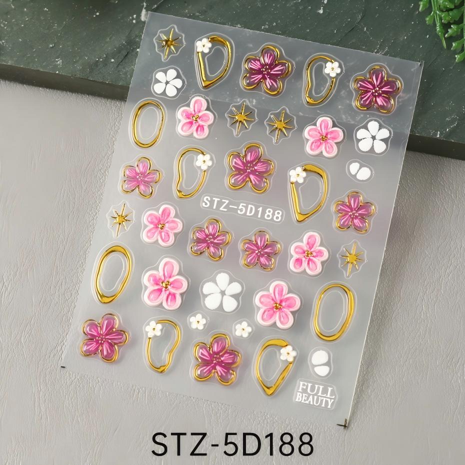 stz-5d 跨境新款美甲贴纸
