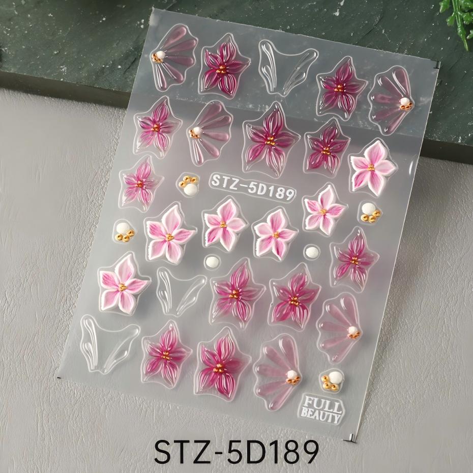 stz-5d 跨境新款美甲贴纸
