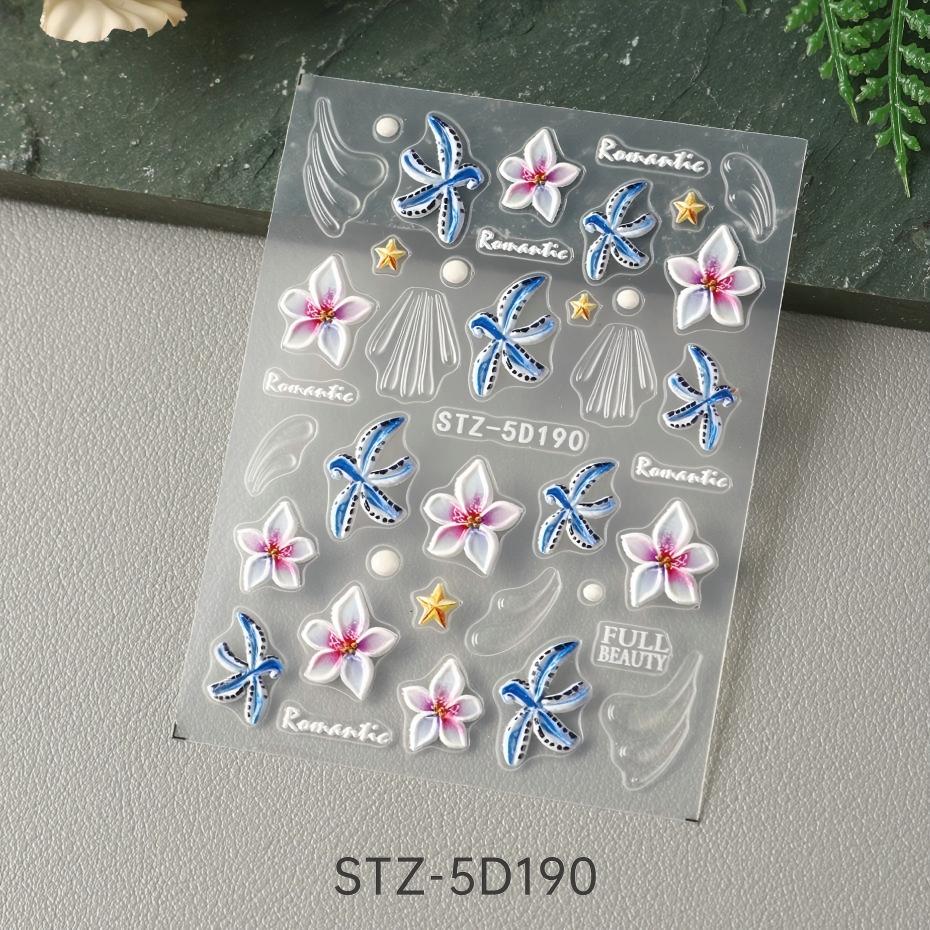 stz-5d 跨境新款美甲贴纸