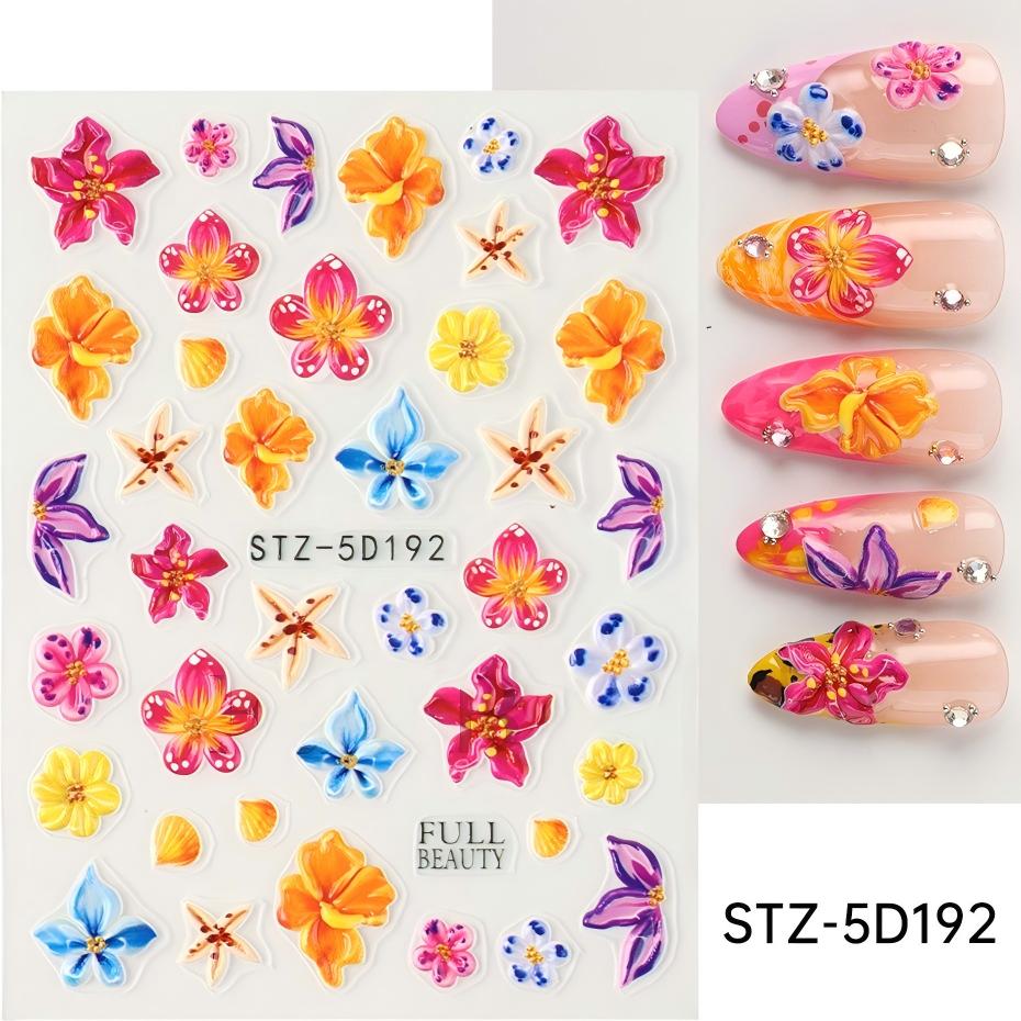 stz-5d 跨境新款美甲贴纸