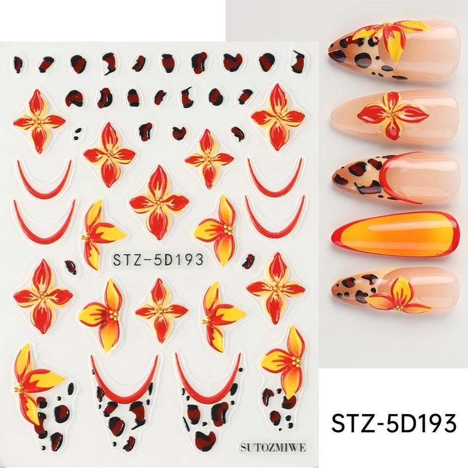 stz-5d 跨境新款美甲贴纸